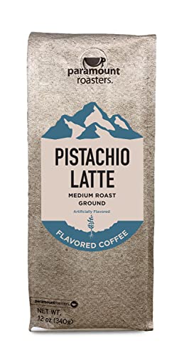 Paramount Roasters Ground Coffee Pistachio Latte, 1-12oz bag, Medium Roast