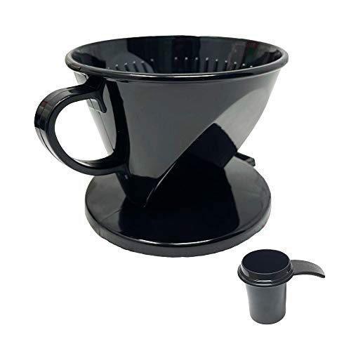 GOLDTONE #2 Cone Style Pour Over Coffee Dripper, Portable Pour Over Coffee Filter BPA-Free (1-6 Cups) And Scoop