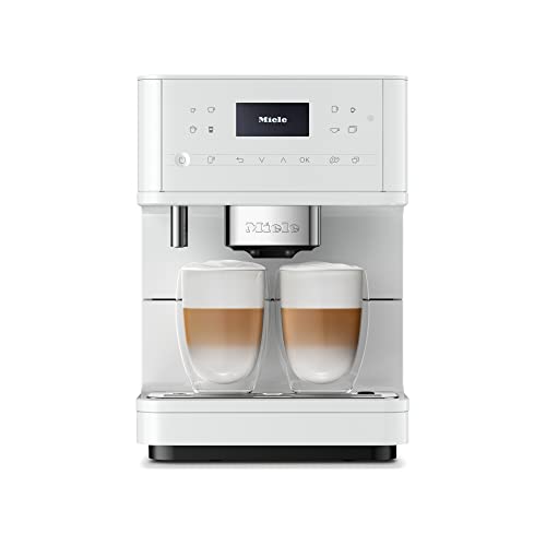 NEW Miele CM 6160 MilkPerfection Automatic Wifi Coffee Maker & Espresso Machine Combo, Lotus White – Grinder, Milk Frother