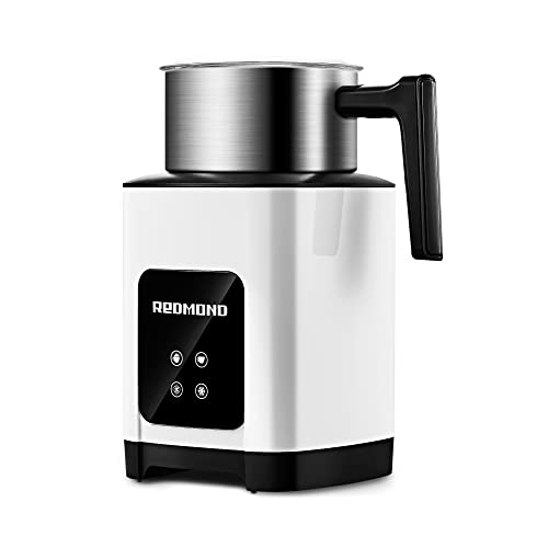 REDMOND Milk Frother for Coffee, Detachable Electric Milk Frother and Steamer, Soft Hot/Cold Foam and Hot Chocolate Maker with Dishwasher Safe Jug, 4in1 Multifunction for Latte, Cappuccino, Macchiato