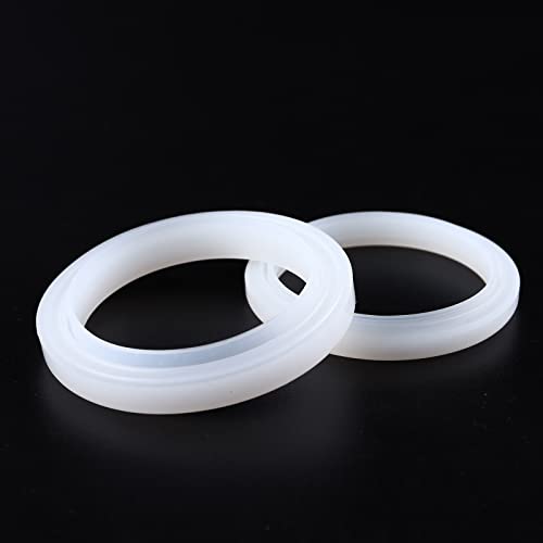 54mm Silicone Steam Ring, 2 Packs Grouphead Gasket Replacement Parts for Breville Replacement Parts, No BPA Silicone Gasket Breville Accessories fit with Sage/Breville Espresso Machine 450/870/878/880