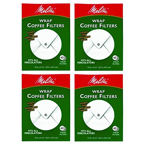 Melitta 627402 Super Premium Wrap Around Coffee Filters 40 Count