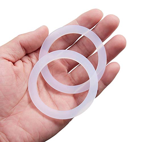 LitOrange 8 PCS Replacement Spare Food Grade Silicone (Better Than Rubber) Gasket Seal Ring For Aluminium Stovetop Coffee Maker Pots 3 Cups & 4 Cups