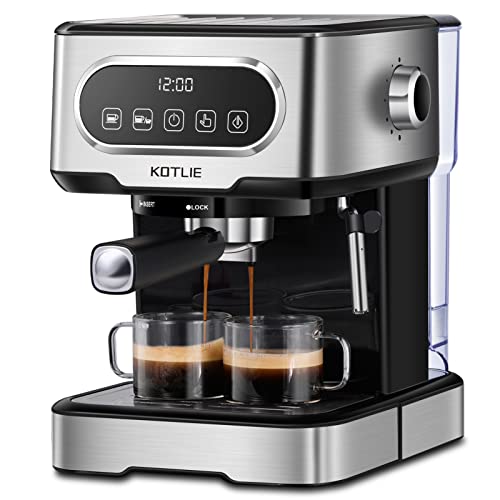 KOTLIE 20 Bar Espresso Machine: Coffee Maker with Milk Frother, Steam Wand,1.5L Removable Water Tank for Cappuccino and Latte