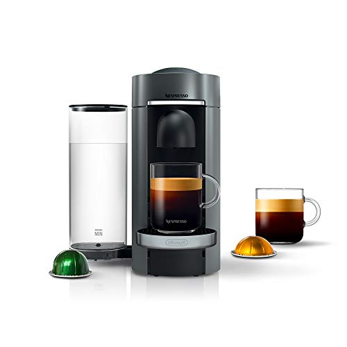 Nespresso Vertuo Plus Coffee and Espresso Maker by De’Longhi, 60 ounces, Titan