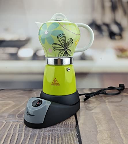 6 Cup Uniware Professional Electric Espresso/Moka Coffee Maker (Green)