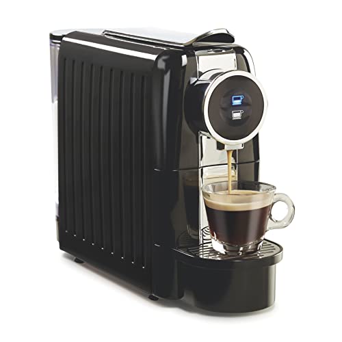 Hamilton Beach Espresso Machine, Compatible with Nespresso Pods, Single Serve Coffee Maker, Powerful Italian 19 Bar Pump, 22 oz. Water Reservoir, Custom Cup Size, Holds 13 Capsules, Black (40726)