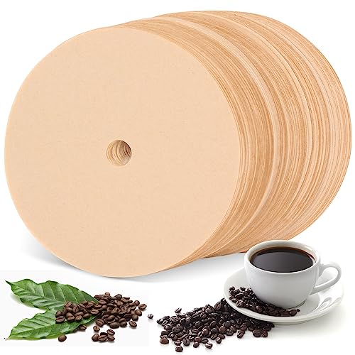 200 Pieces Unbleached Percolator Coffee Filters for Bozeman Percolator, 3.75In Disposable Coffee Filter Paper Suitable for Camping Home Office Coffee Shops Use (Brown)