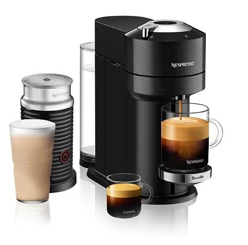 Nespresso Vertuo Next Premium Coffee and Espresso Machine by Breville with Milk Frother, Black, Small