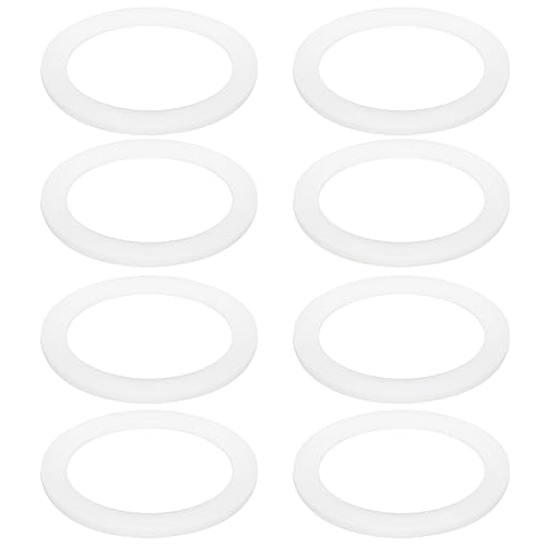 Gasket Seal Ring Replacement for Aluminium Stovetop Coffee Maker Pots Bialetti Moka Express Dama 6 Cups Spare Food Grade Silicone (Better Than Rubber)-8 pack