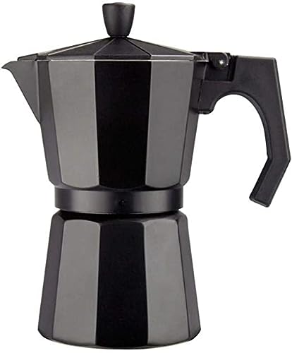 Cafe Boato Moka Pot 3 cup espresso, Black, Coffee Maker Stovetop