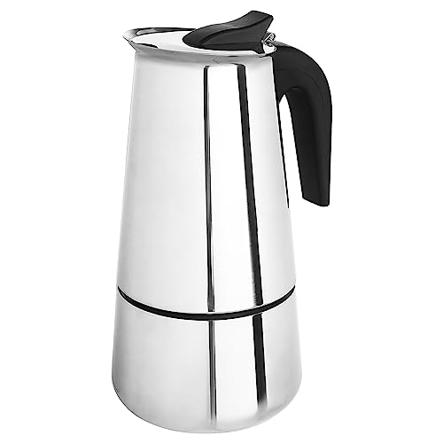 Upspirit Stainless Steel Moka Pot, 6 Cups Stovetop Espresso Maker, Mocha Pots For Classic Coffee, Stove Top Coffee Pot Espresso Maker,10oz/300ml