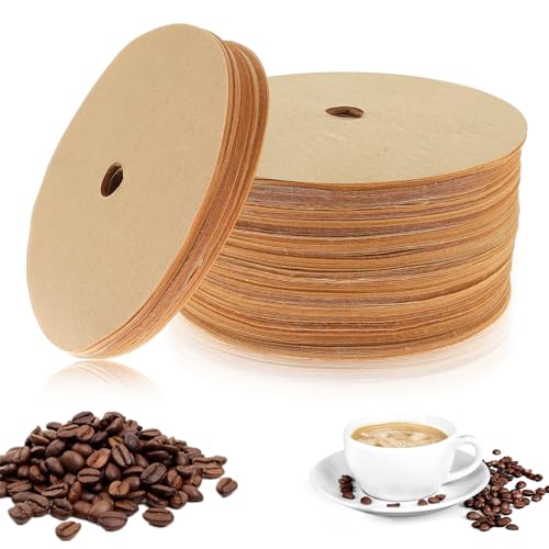 200Pcs Round Percolator Coffee Filters,3.75Inch Disposable Coffee Paper Filter,Natural Unbleached Coffee Filters Compatible with Bozeman Percolator Camping Coffee Pot Home Office Use