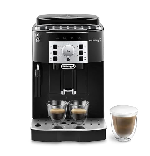 De’Longhi Magnifica S ECAM22.110.B, Coffee Maker with with Milk Frother, Automatic Espresso Machine with 2 Hot Coffee Drinks Recipes, Soft-Touch Control Panel, 1450W, Black