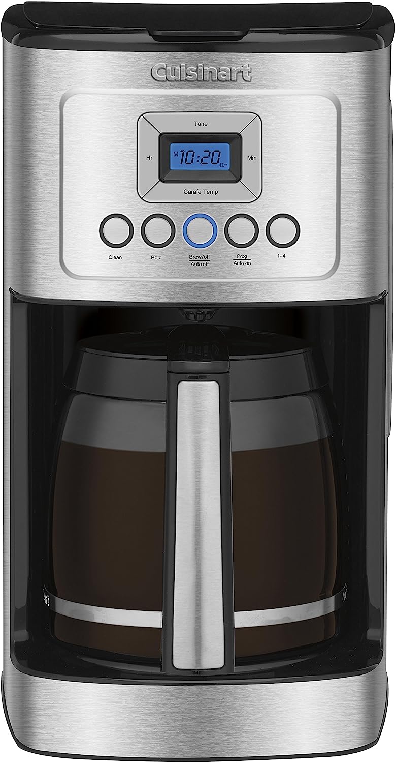 Cuisinart Coffee Maker, 14-Cup Glass Carafe, Fully Automatic for Brew Strength Control & 1-4 Cup Setting, Stainless Steel, DCC-3200P1 Review