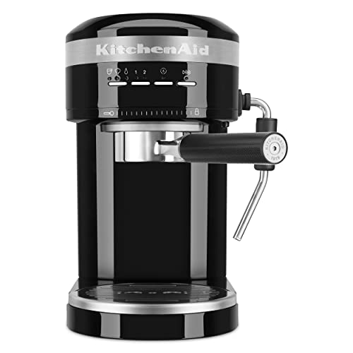 KitchenAid Metal Semi-Automatic Espresso Machine – KES6503,Black, 1.4 Liters