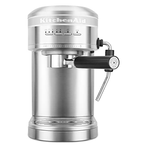 KitchenAid Metal Semi-Automatic Espresso Machine – KES6503, Brushed Stainless Steel, 1.4 Liters