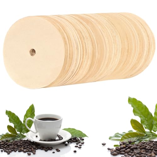 400 Count Percolator Coffee Filters, 3.75 In Unbleached Round Coffee Paper Filter for Percolator Coffee Pot, Disposable Disc Coffee Filter Suitable for Camping, Home, Office