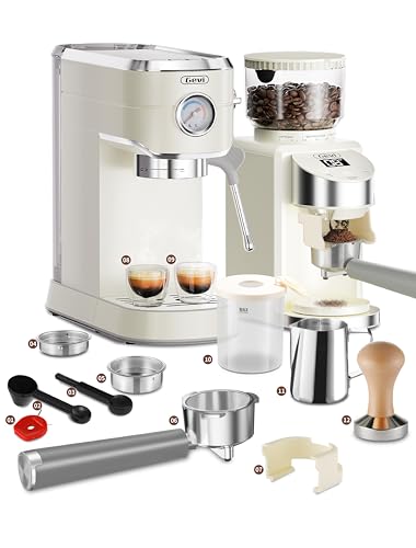 Gevi Espresso Machine 20 Bar，Professional Espresso Make with 35 Precise Grind Settings Combos Commercial Espresso Machines & Coffee Makers