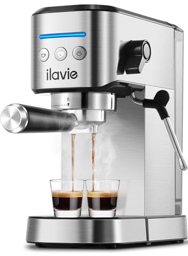 ILAVIE Espresso Machines with Steamer, 20 Bar Espresso and Cappuccino latte Maker, Espresso Machine Easy to Use Espresso Machines for Home Barista