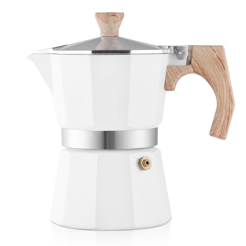 wedrink Stovetop Espresso Maker 3 Cups Moka Pot Cuban Coffee Maker Stovetop Coffee Maker Moka Italian Espresso