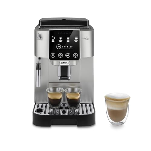 De’Longhi Magnifica Start Automatic Espresso Machine with Manual Milk Frothing, Silver