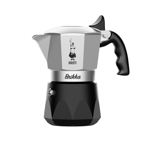 Bialetti Nuova Brikka 2 Cups 2023 | Moka Caffetteria Caffè Espresso 0007327