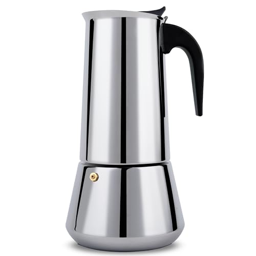 INSETFY Stovetop Espresso Maker Stove Top, Moka Pot Espresso, Cuban Coffee Maker 12 Cup/600ml, Grecas de Cafe, Italian Coffee Maker (12 Cup)