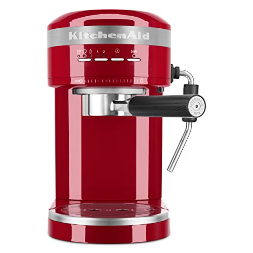 KitchenAid Metal Semi-Automatic Espresso Machine – KES6503, Empire Red, 1.4 Liters