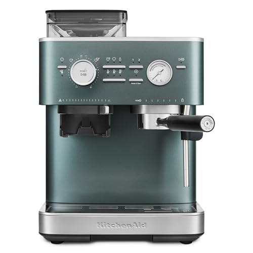 KitchenAid, KES6551 Semi Automatic Espresso Machine w/Burr Grinder, 2.5L, Juniper