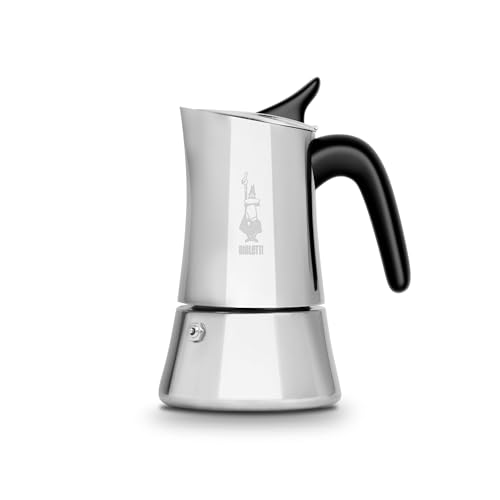 Bialetti Moon Exclusive Espresso Maker, Stainless Steel, 6 Cup