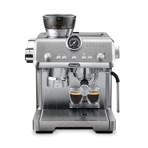 De’Longhi La Specialista Opera Espresso Machine with Cold Brew, Commercial-style Steam Wand for Latte, Cappuccino, Built-in Grinder, EC9555M