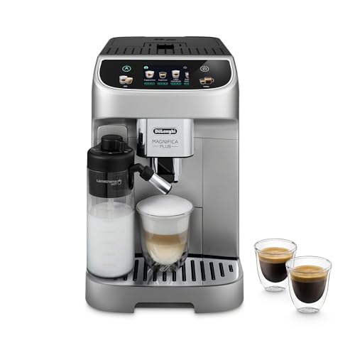 De’Longhi Magnifica Plus Fully Automatic Espresso Machine with Automatic Milk Frother for 18+ One Touch Recipes, Built-in Grinder, ECAM32070SB