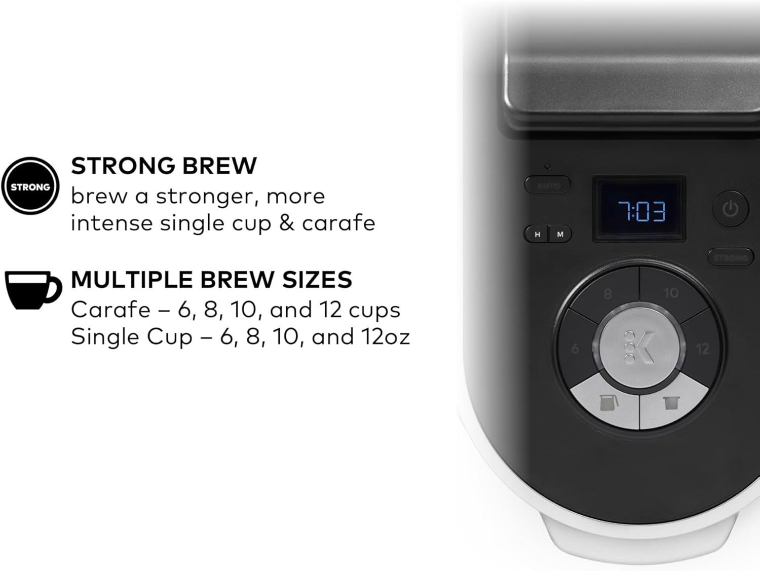 Keurig K-Duo Plus Single Serve Carafe Coffee Maker, Multi-Position 60oz Removable Reservoir, Programmable Auto Brew Carafe, Black